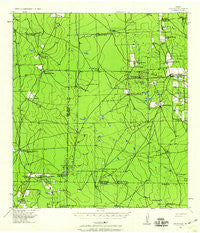 Encantada Texas Historical topographic map, 1:62500 scale, 15 X 15 Minute, Year 1939