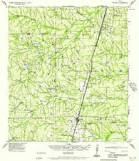Encinal Texas Historical topographic map, 1:62500 scale, 15 X 15 Minute, Year 1957