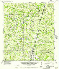 Encinal Texas Historical topographic map, 1:62500 scale, 15 X 15 Minute, Year 1957