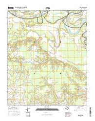 English Texas Current topographic map, 1:24000 scale, 7.5 X 7.5 Minute, Year 2016
