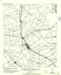 Ennis Texas Historical topographic map, 1:62500 scale, 15 X 15 Minute, Year 1956