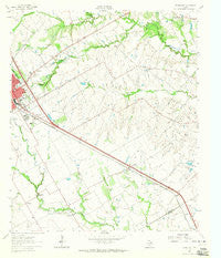 Ennis East Texas Historical topographic map, 1:24000 scale, 7.5 X 7.5 Minute, Year 1962