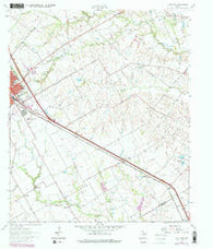 Ennis East Texas Historical topographic map, 1:24000 scale, 7.5 X 7.5 Minute, Year 1962