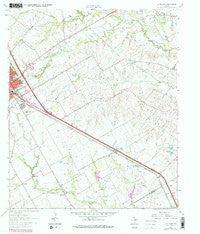 Ennis East Texas Historical topographic map, 1:24000 scale, 7.5 X 7.5 Minute, Year 1962