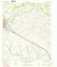 Ennis East Texas Historical topographic map, 1:24000 scale, 7.5 X 7.5 Minute, Year 1962