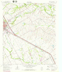 Ennis East Texas Historical topographic map, 1:24000 scale, 7.5 X 7.5 Minute, Year 1962