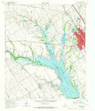 Ennis West Texas Historical topographic map, 1:24000 scale, 7.5 X 7.5 Minute, Year 1962