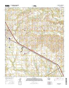 Ennis East Texas Current topographic map, 1:24000 scale, 7.5 X 7.5 Minute, Year 2016