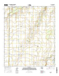 Eola Texas Current topographic map, 1:24000 scale, 7.5 X 7.5 Minute, Year 2016