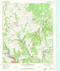 Eskota Texas Historical topographic map, 1:24000 scale, 7.5 X 7.5 Minute, Year 1969