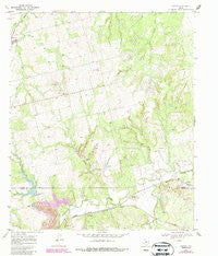 Eskota Texas Historical topographic map, 1:24000 scale, 7.5 X 7.5 Minute, Year 1969