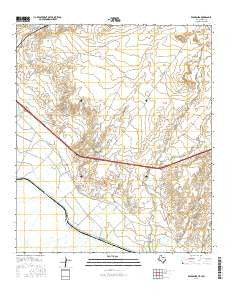Esperanza Texas Current topographic map, 1:24000 scale, 7.5 X 7.5 Minute, Year 2016