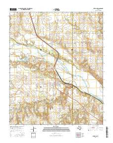 Estelline Texas Current topographic map, 1:24000 scale, 7.5 X 7.5 Minute, Year 2016