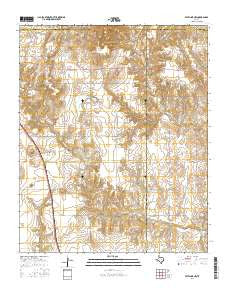 Estelline NW Texas Current topographic map, 1:24000 scale, 7.5 X 7.5 Minute, Year 2016