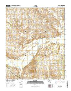 Estelline SE Texas Current topographic map, 1:24000 scale, 7.5 X 7.5 Minute, Year 2016