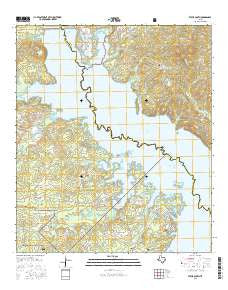 Etoile South Texas Current topographic map, 1:24000 scale, 7.5 X 7.5 Minute, Year 2016