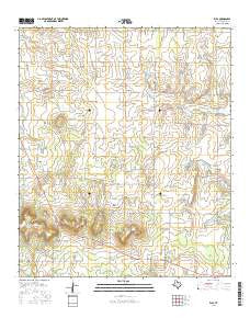 Eula Texas Current topographic map, 1:24000 scale, 7.5 X 7.5 Minute, Year 2016