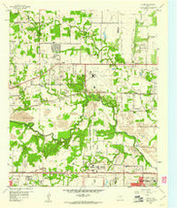 Euless Texas Historical topographic map, 1:24000 scale, 7.5 X 7.5 Minute, Year 1959
