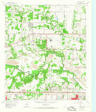 Euless Texas Historical topographic map, 1:24000 scale, 7.5 X 7.5 Minute, Year 1959