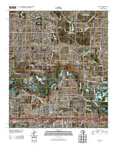 Euless Texas Historical topographic map, 1:24000 scale, 7.5 X 7.5 Minute, Year 2010