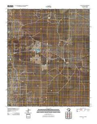 Eunice NE Texas Historical topographic map, 1:24000 scale, 7.5 X 7.5 Minute, Year 2010