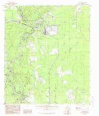 Evadale Texas Historical topographic map, 1:24000 scale, 7.5 X 7.5 Minute, Year 1984