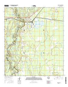 Evadale Texas Current topographic map, 1:24000 scale, 7.5 X 7.5 Minute, Year 2016