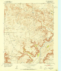 Evans Canyon Texas Historical topographic map, 1:24000 scale, 7.5 X 7.5 Minute, Year 1953