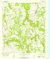Evant Texas Historical topographic map, 1:24000 scale, 7.5 X 7.5 Minute, Year 1954