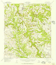 Evant Texas Historical topographic map, 1:62500 scale, 15 X 15 Minute, Year 1954