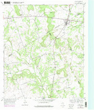 Evant Texas Historical topographic map, 1:24000 scale, 7.5 X 7.5 Minute, Year 1954