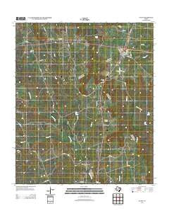 Evant Texas Historical topographic map, 1:24000 scale, 7.5 X 7.5 Minute, Year 2012