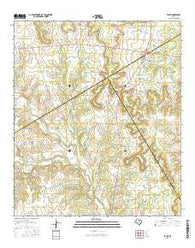 Evant Texas Current topographic map, 1:24000 scale, 7.5 X 7.5 Minute, Year 2016