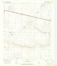 Everett Texas Historical topographic map, 1:24000 scale, 7.5 X 7.5 Minute, Year 1965