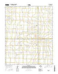 Exum Texas Current topographic map, 1:24000 scale, 7.5 X 7.5 Minute, Year 2016