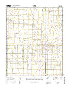Exum Texas Current topographic map, 1:24000 scale, 7.5 X 7.5 Minute, Year 2016