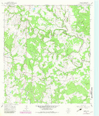 Ezzell Texas Historical topographic map, 1:24000 scale, 7.5 X 7.5 Minute, Year 1964