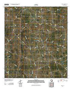 Ezzell Texas Historical topographic map, 1:24000 scale, 7.5 X 7.5 Minute, Year 2010