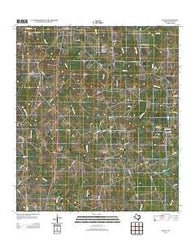 Ezzell Texas Historical topographic map, 1:24000 scale, 7.5 X 7.5 Minute, Year 2013