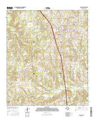 Fairfield Texas Current topographic map, 1:24000 scale, 7.5 X 7.5 Minute, Year 2016