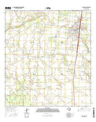 Falfurrias Texas Current topographic map, 1:24000 scale, 7.5 X 7.5 Minute, Year 2016