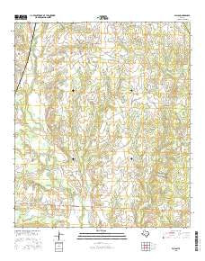 Fallon Texas Current topographic map, 1:24000 scale, 7.5 X 7.5 Minute, Year 2016
