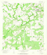 Falls City Texas Historical topographic map, 1:24000 scale, 7.5 X 7.5 Minute, Year 1961