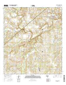 Falls City Texas Current topographic map, 1:24000 scale, 7.5 X 7.5 Minute, Year 2016
