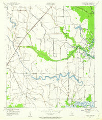 Fannett East Texas Historical topographic map, 1:24000 scale, 7.5 X 7.5 Minute, Year 1943