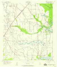 Fannett East Texas Historical topographic map, 1:24000 scale, 7.5 X 7.5 Minute, Year 1943