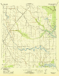 Fannett East Texas Historical topographic map, 1:31680 scale, 7.5 X 7.5 Minute, Year 1945