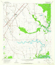 Fannett East Texas Historical topographic map, 1:24000 scale, 7.5 X 7.5 Minute, Year 1962