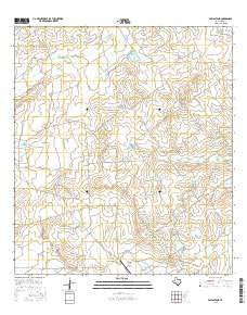 Farias Tank Texas Current topographic map, 1:24000 scale, 7.5 X 7.5 Minute, Year 2016