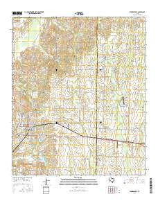 Farmersville Texas Current topographic map, 1:24000 scale, 7.5 X 7.5 Minute, Year 2016